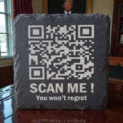 President Trump QR Code Coaster